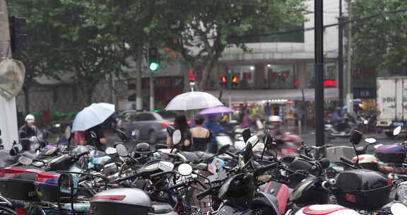 上海浦西马路街景