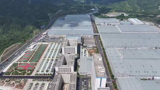 深圳深汕比亚迪汽车工业园小漠整车园航拍