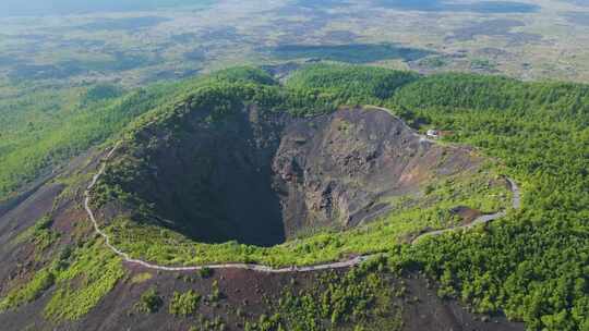4K高清航拍-黑龙江五大连池火山口
