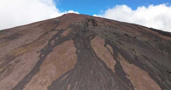 火山，火山，沙漠，荒野