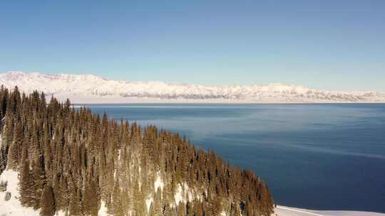 雪山湖泊森林自然风光