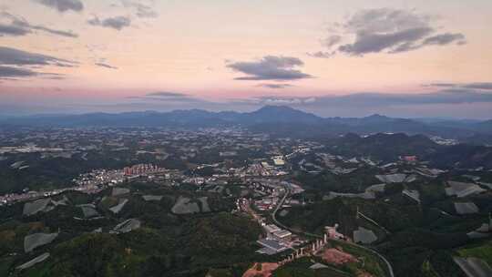 江西赣州赣南寻乌县脐橙种植基地航拍