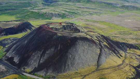 火山，已灭绝，火山口，火山