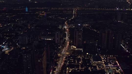 中国江苏南京城市夜景