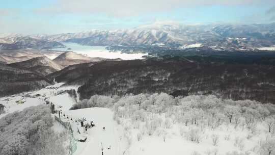 山，滑雪场，滑雪者，滑雪缆车