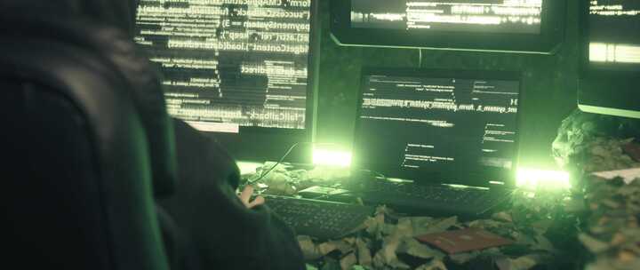 黑客、赛博朋克、计算机、代码