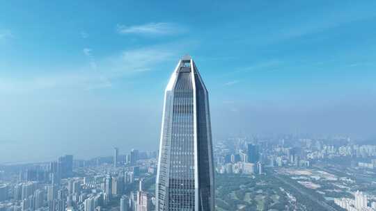 深圳平安金融中心航拍城市高楼大厦建筑风光