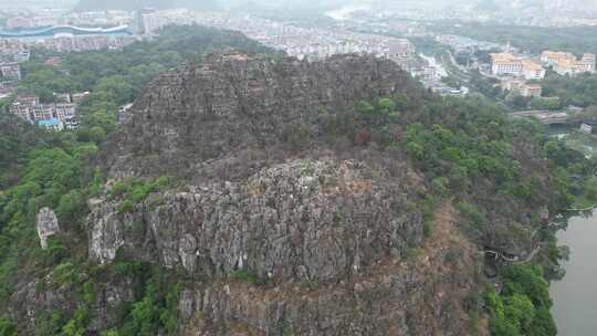 航拍广西桂林七星景区4A景区