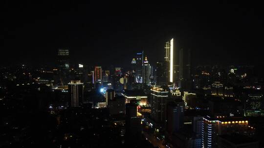 无锡三阳广场4K航拍夜景