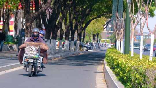 南京城市马路汽车车辆车流视频素材