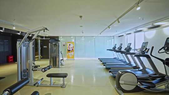 高端健身房 健身房空镜 4k素材