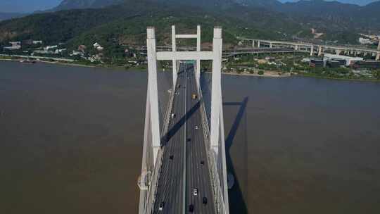 航拍福州魁浦大桥