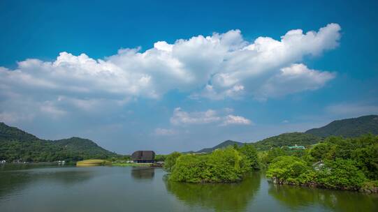 杭州湘湖延时风景