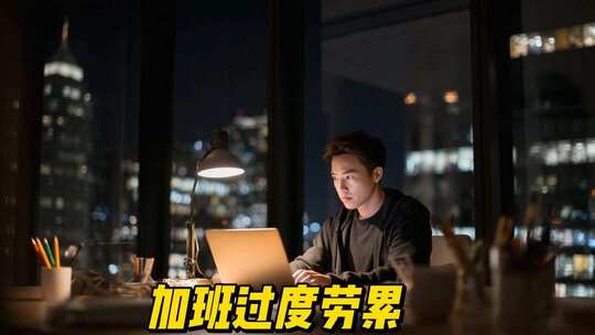 加班熬夜工作压力