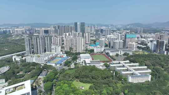 深圳实验学校光明部航拍城市校园