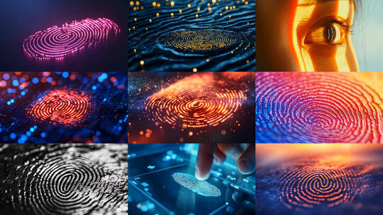 指纹识别智能设备高科技信息技术2高清在线视频素材下载