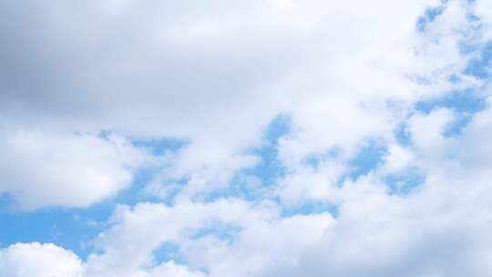 天空延时云朵蓝天白云夏日晴朗天空云层流动