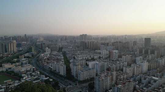 航拍福建泉州城市建设泉州大景