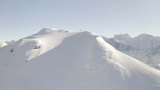 雪，冬季，山，滑雪场