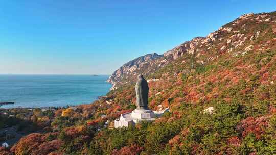 青岛崂山太清宫航拍