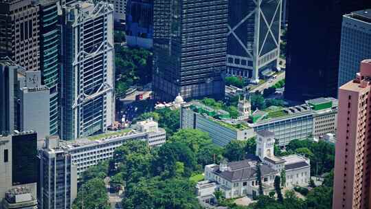 【正版素材】香港大景全景大气俯拍