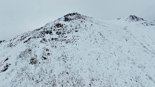 西藏昌都左贡雪山航拍0052