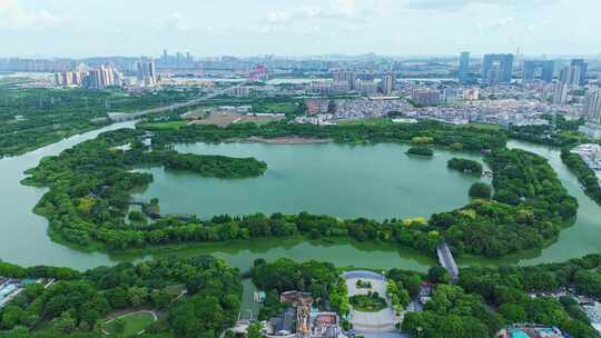 海珠湖与广州塔合集