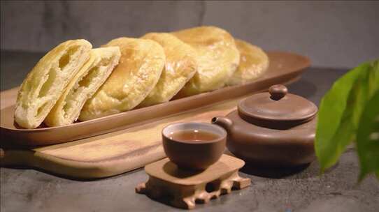 4K 饼干 茶点 美食制作 姜片 泡茶