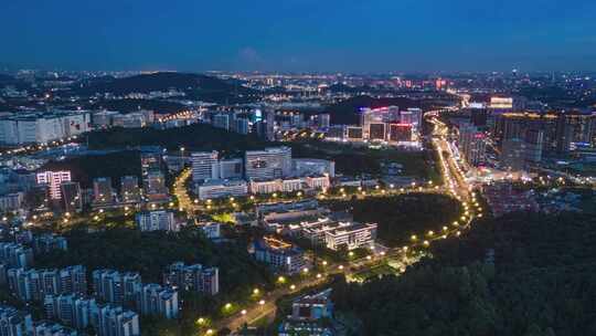 广州黄埔萝岗科学城夜景延时