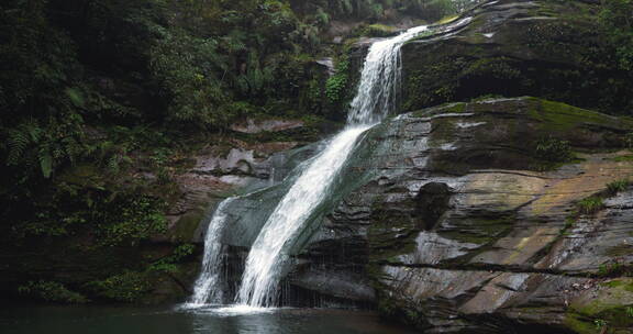 雅安碧峰峡瀑布航拍