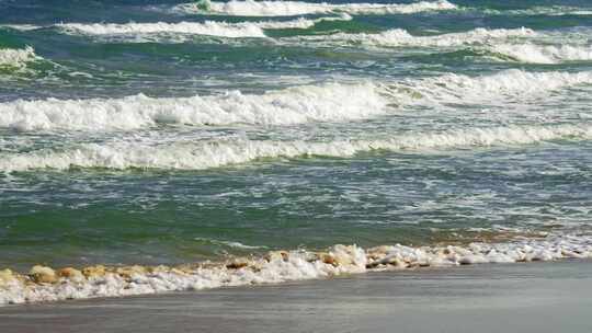 大海海浪海边浪花