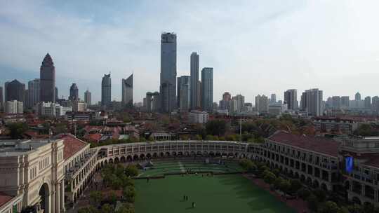 天津五大道文化旅游风景区城市建筑风光