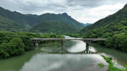 航拍福建宁德霍童古镇风光