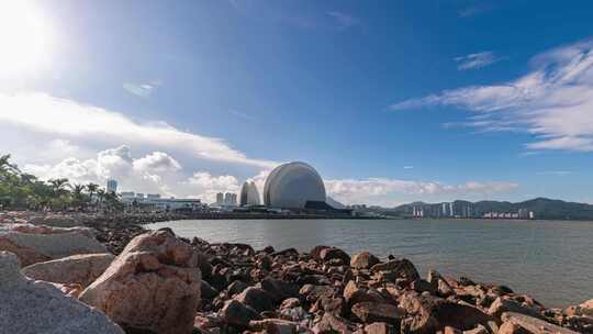 【4K商用】广东珠海日月贝地标延时