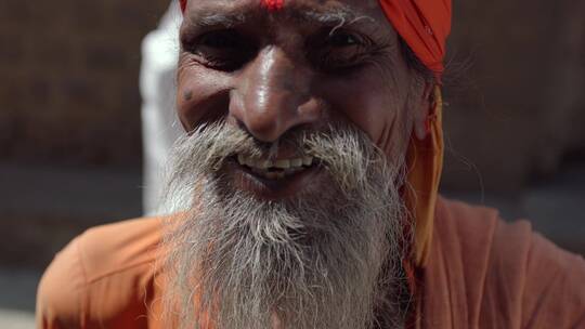 印度的大胡子男人