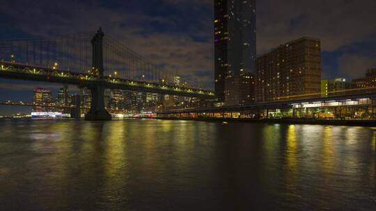 纽约曼哈顿城市景观延时拍摄视频素材模板下载