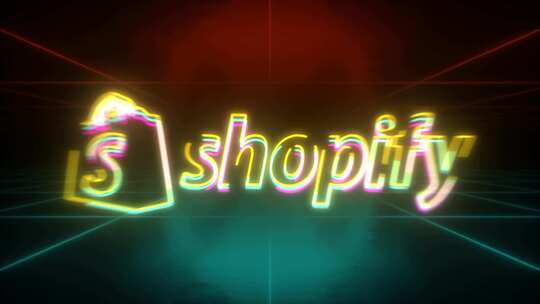 Shopify徽标动画复古背景视频素材模板下载