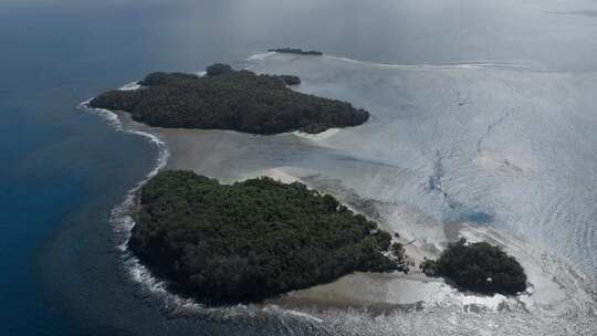 高空海岛环绕航拍