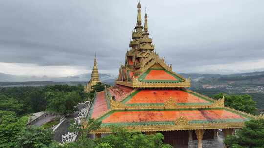 瑞丽市总佛寺航拍