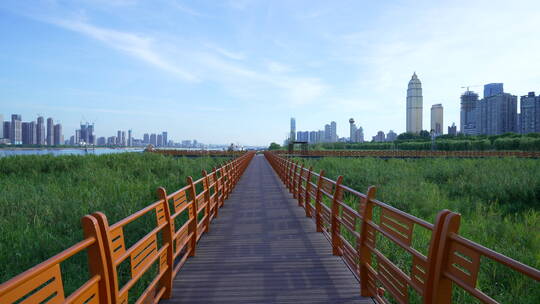 武汉江岸区汉口江滩风景