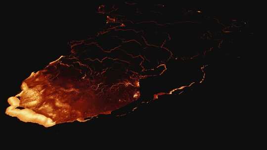 火山爆发 岩浆