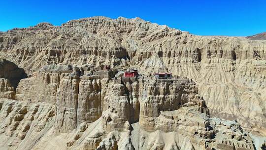 航拍西藏札达古格王朝遗址视频素材模板下载