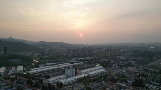 湖北襄阳中国唐城4A景区夜景灯光