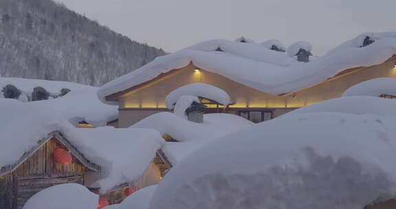 中国雪乡夜景