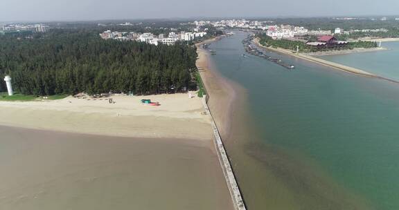 航拍海南沙滩及海洋美景