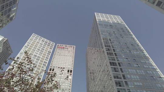 北京建外SOHO大楼意境4K实拍