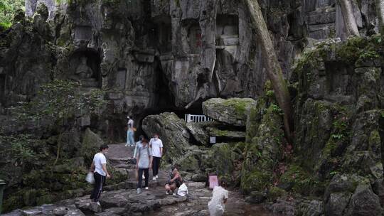 杭州灵隐寺飞来峰塑像