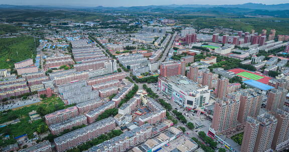 【高清8K】辽宁朝阳喀左城市航拍