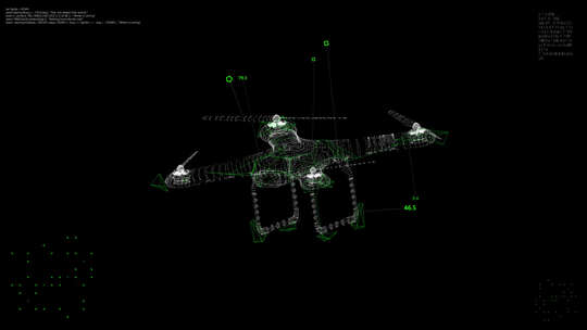 无人机扫描HUD
