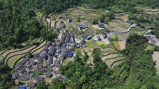 矮寨大桥景区航拍